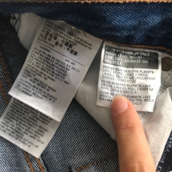 NWOT // LEVIS wedgie straight Jean with Button fly - Picture 4 of 7